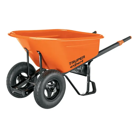 Carretilla 7ft3 Expert Plástica,2llantas 103007 Color Naranja
