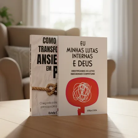 Livro Kit Força Em Meio Às Batalhas | Eu, Minhas Lutas Internas E Deus + Como Deus Transforma A Ansiedade Em Paz, De Penkal. Editora Penkal Books, Capa Mole (2025)