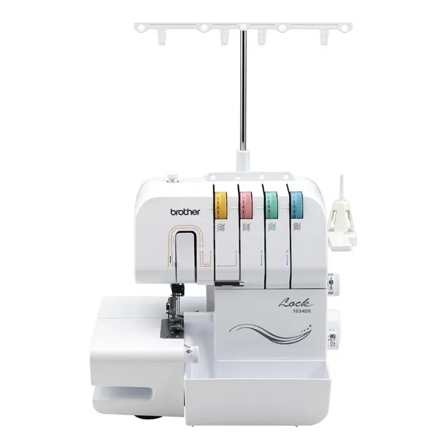Máquina de coser overlock Brother portable color blanco