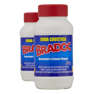 Kit 2 Soda Super Cáustica Limpar Chapas Pias Ralos 300g Cada Kit 2 Soda Super Cáustica Limpar Chapas Pias Ralos 300g Cada