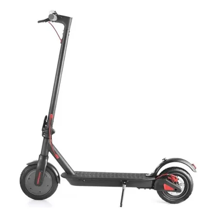 Scooter Adulto Eléctrico Pro Plegable Metalico 2 Ruedas 25 Km/h Color Negro