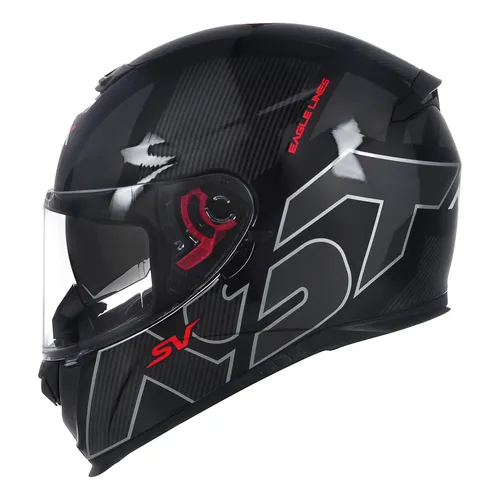 Capacete Moto Asx Eagle Solid Preto Fosco + Viseira Fumê Tamanho