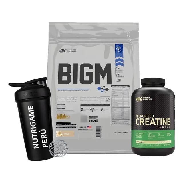 Pack Proteina Bigm 5kg + Creatina Powder On 600gr