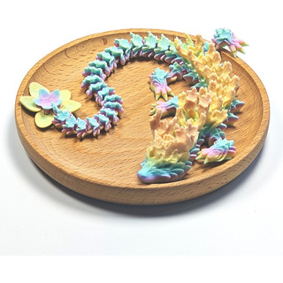 Presente Impresso Em 3d Articulated Dragon Rotatable Crystal Presente Impresso Em 3d Articulated Dragon Rotatable Crystal