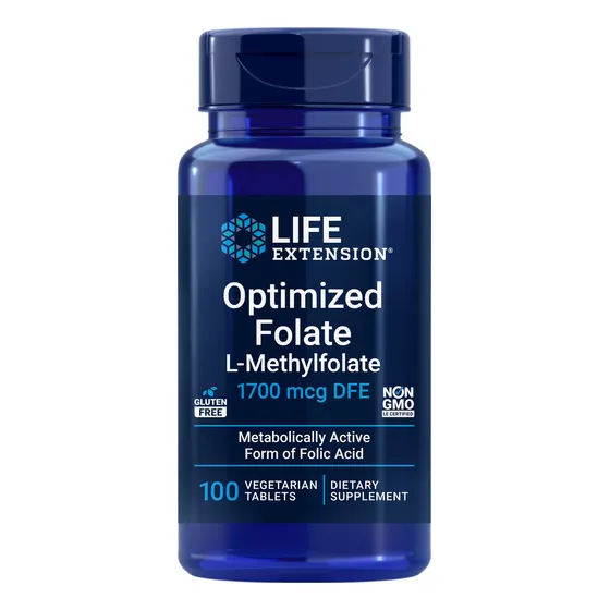 Metil Folato 1.700 Mcg 100 Días Control Homocisteína Corazón Sin Sabor