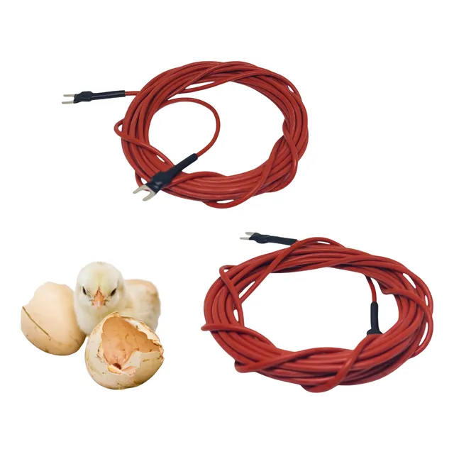 2 X Resistencias De Silicona Para Incubadora 100w 4metros