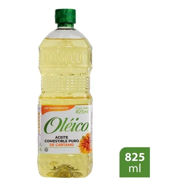 Aceite Comestible Oléico Puro De Cártamo 825 Ml