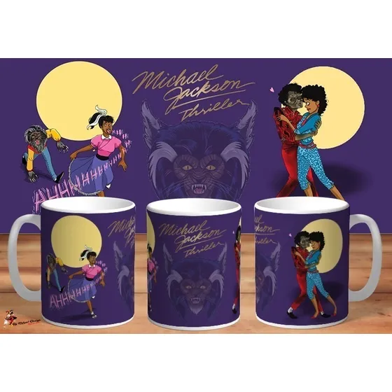 Taza Michael Jackson Thriller 4k Fans Art