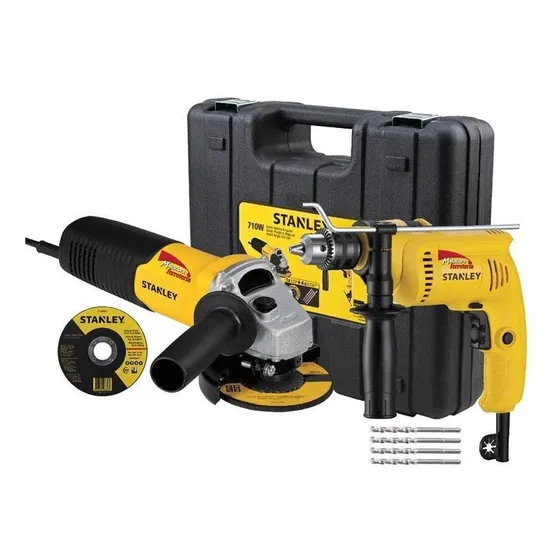 Taladro Percutor 600w + Amoladora 710w Stanley Shg6070ka