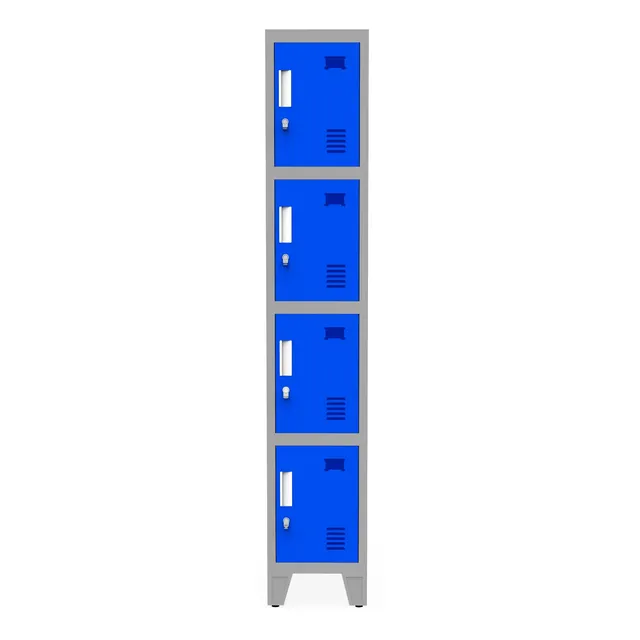 Guardarropas Locker Prontometal 4 Puertas Cortas Metálico