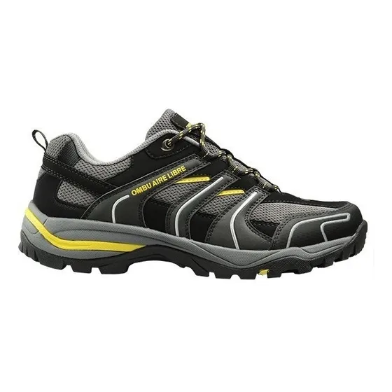 Zapatilla Trekking Ombu Aire Libre Everest Negra