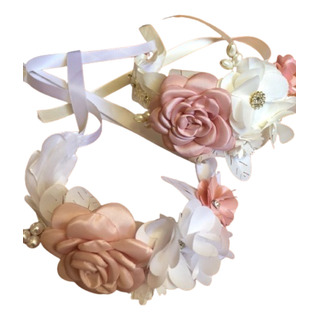 Diadema Para Niña De Flores, Cumpleaños, Bautizo, Fiesta Diadema Para Niña De Flores, Cumpleaños, Bautizo, Fiesta