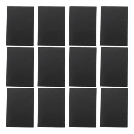 Cuaderno De Papel Kraft En Blanco A Cuadros, 12 Unidades