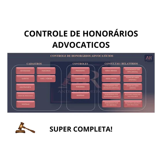 Planilha Para Escritório De Advocacia Completa E Atualizada