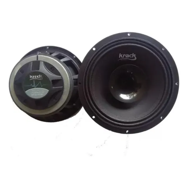Par Medio Rango Krack 8 Open Show C/ Driver Kmh8004 Color Negro