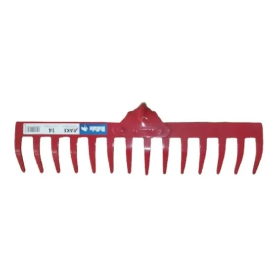 Rastrillo Metal 14 Dientes Rojo S/cabo Rake Buffalo 