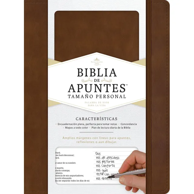 Biblia De Apuntes 1960/ Tamaño Personal Cafe Simil Piel