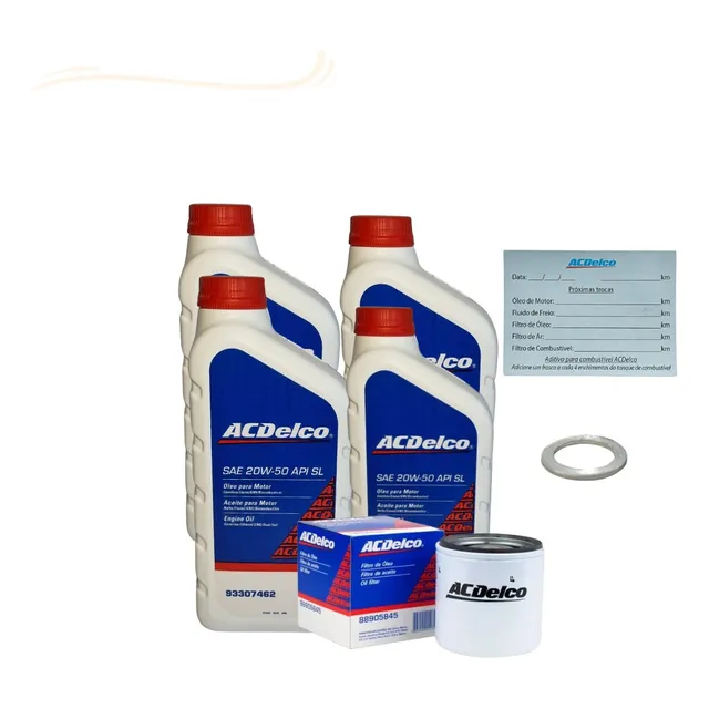 Kit Troca Oleo Filtro 20w50 Acdelco Corsa 94 95 96 97 98 99 
