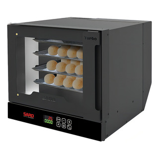 Forno Elétrico Convecção Com Vapor 4 Assadeiras Saro Cor Preto Forno Elétrico Convecção Com Vapor 4 Assadeiras Saro Cor Preto