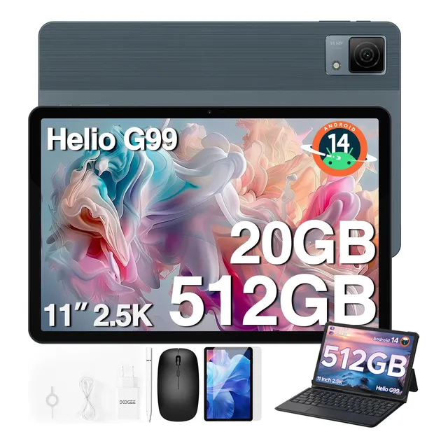 Tablet Doogee T40 11-inch 2.5k 20gb+512gb/2tb Android 14