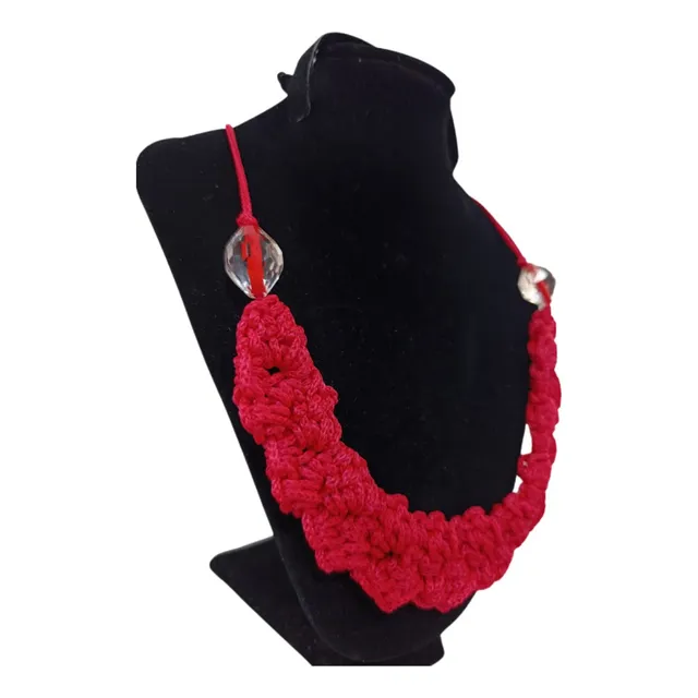 Collar Tejido A Crochet - Moda Casual