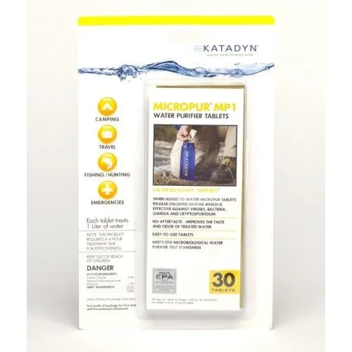 Katadyn Micropu Tableta Purificador Agua 30 Comprimido