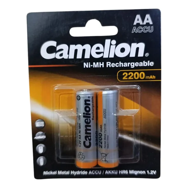 Pila Recargable Aa Marca Camelion X 2 Unidades