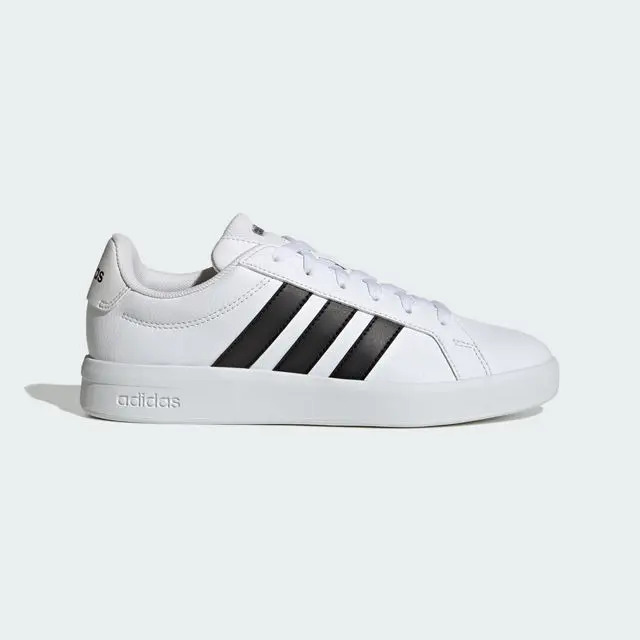 Tênis Feminino Grand Court Base 3.0 adidas Branco E Preto Lisa 38 Br Tênis Feminino Grand Court Base 3.0 adidas Branco E Preto Lisa 38 Br
