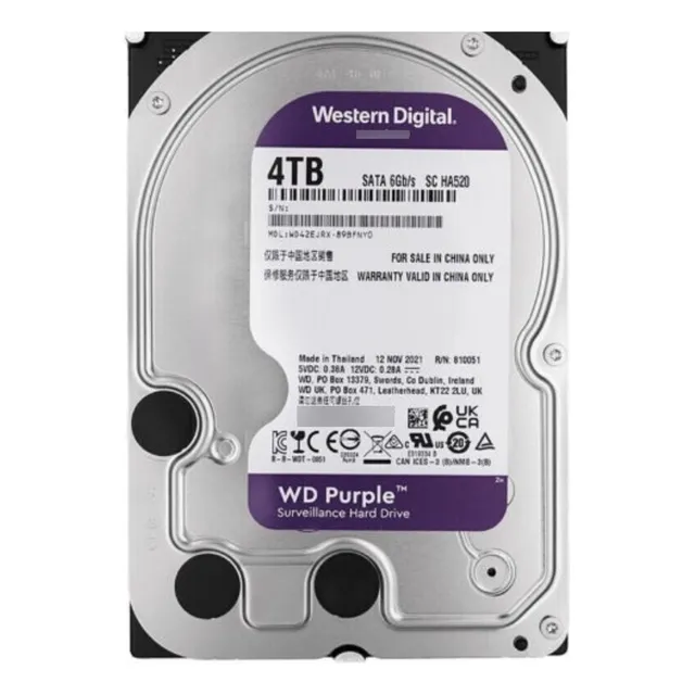 Disco Duro Sata 4tb Wd Purple Western Digital