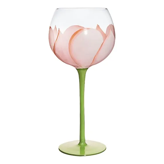 Caalio Vaso Vino Artesanal Pintado Mano 15 Onza Regalo Para