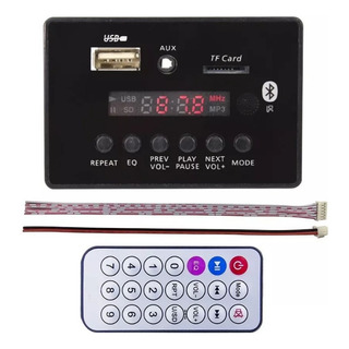 Modulo Reproductor Audio Mp3 Bluetooth Usb Tf Aux Fm Modulo Reproductor Audio Mp3 Bluetooth Usb Tf Aux Fm