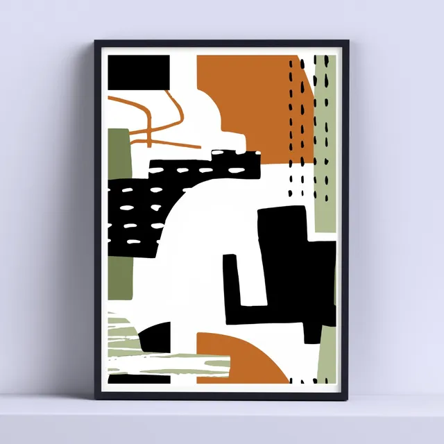 Cuadro Pintura Oleo Minimalista Deco 30x40cm Listo P Colgar