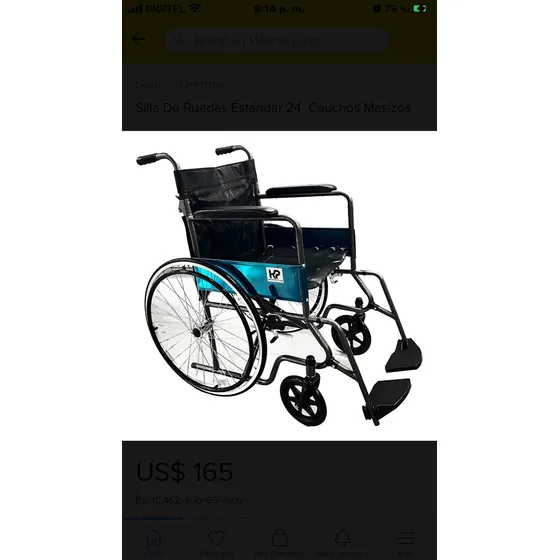Silla De Ruedas Estándar Nueva