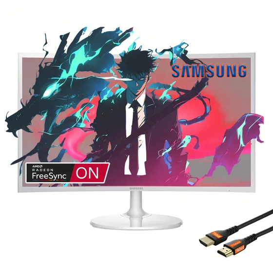 Monitor Curvo Samsung De 27 Pulgadas Fhd Blanco, Ideal Para