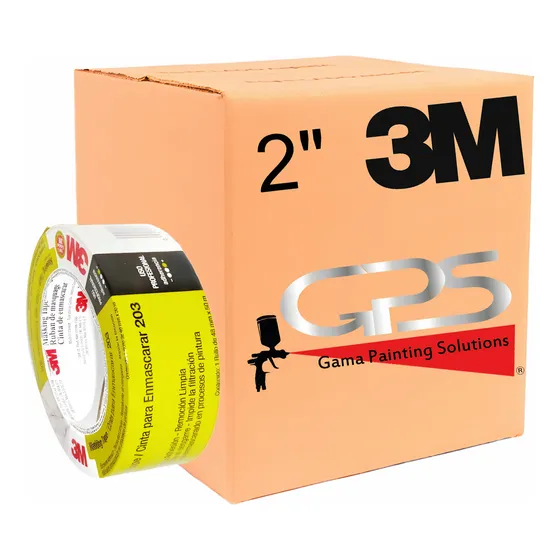 3M 203 50mx48mm masking tape caja con 24 piezas 2 pulgadas