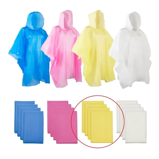 Impermeable Poncho Lluvia Deportivo Capucha Para Adultos