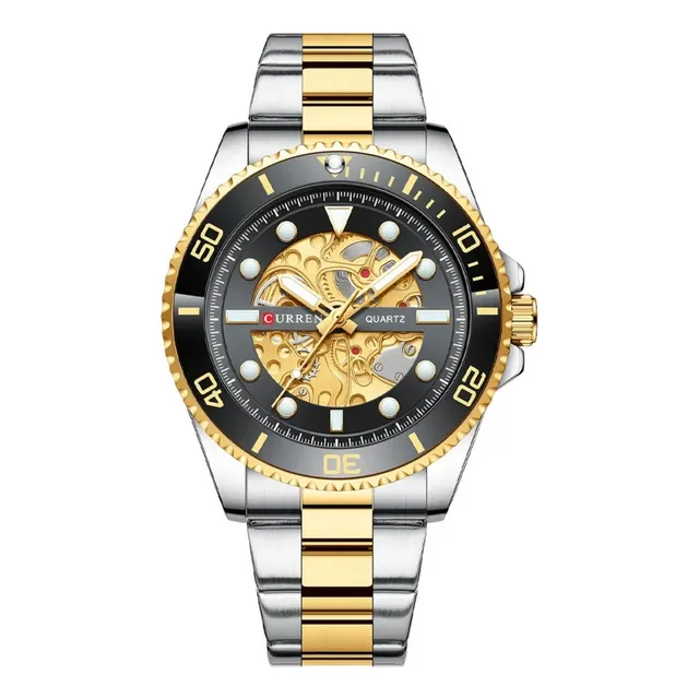 Reloj Curren 8412 De Lujo Elegante Banda De Acero Inoxidable