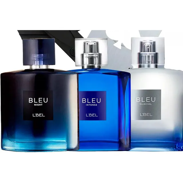 Set L'bel Bleu Night + Blue Intense + Bleu Glacial Perfumes
