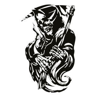 Sticker Calcomanía Santa Muerte Vinil De Recorte 21cm X 13cm Sticker Calcomanía Santa Muerte Vinil De Recorte 21cm X 13cm