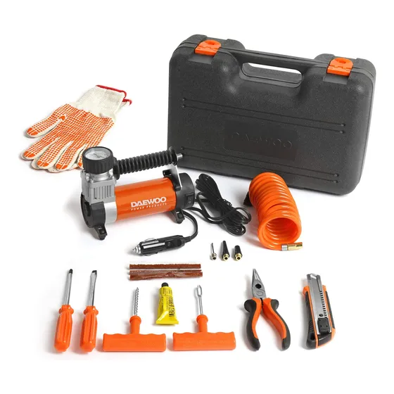 Compresor De Aire Mini Daewoo Dw55-p 1hp 12v 110psi + Acces.