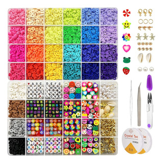 Set Bricolaje De Cuentas Para Hacer Pulseras 8600+ Unidades Set Bricolaje De Cuentas Para Hacer Pulseras 8600+ Unidades