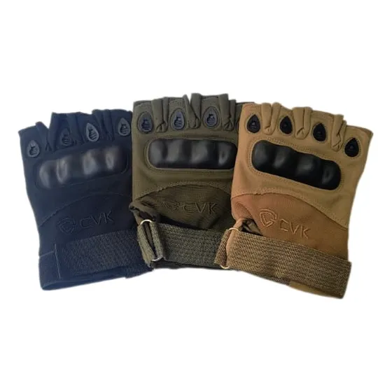 Luvas Tatica Militar Airsoft Paintball Meio Dedo Microfibra