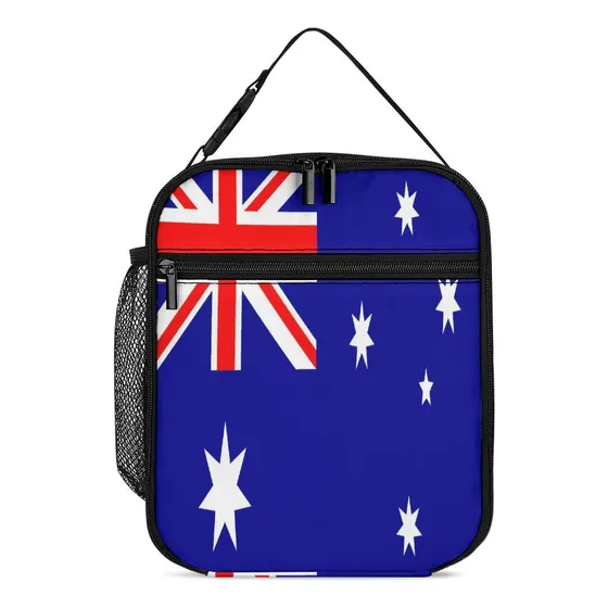 Bolsa De Almuerzo Aislante Vertical Con Bandera De Australia