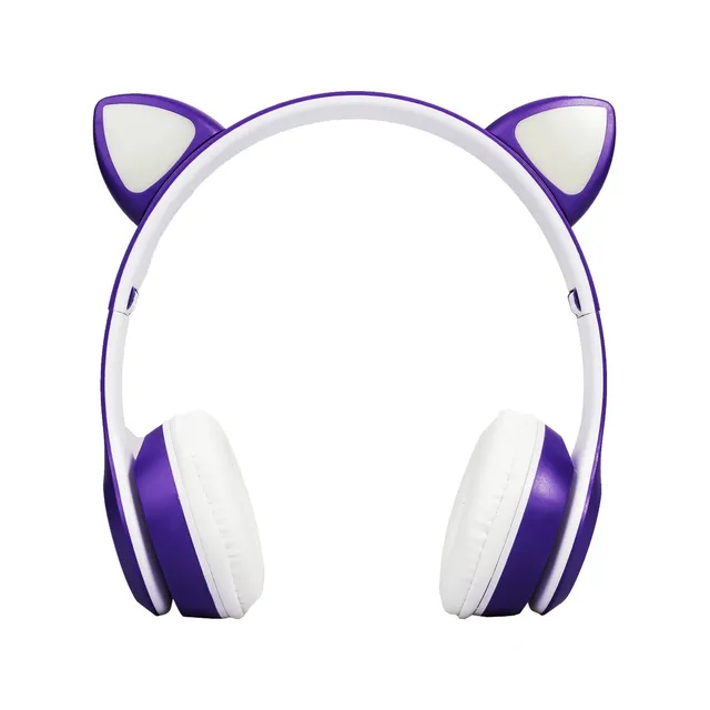 Suono P47 Auriculares Inalambricos Bluetooth Recargable Flexible Radio Color Violeta