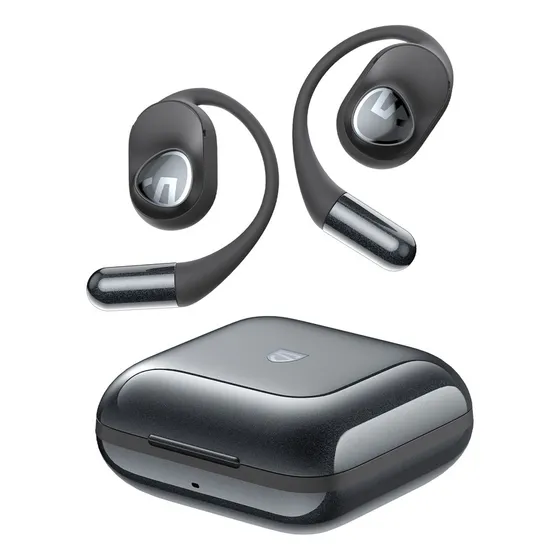 Auriculares Abiertos Bluetooth Soundpeats Gofree2+ Color Negro Luz Negro