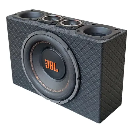Caixa Trio De Som Automotivo Slim Subwoofer Jbl 10 Polegadas