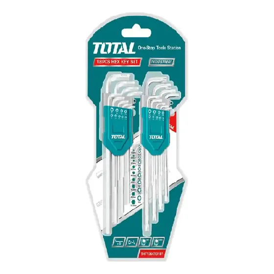 Llave Allen Total Tht106kt0181 Cromada (jgo 18pza)