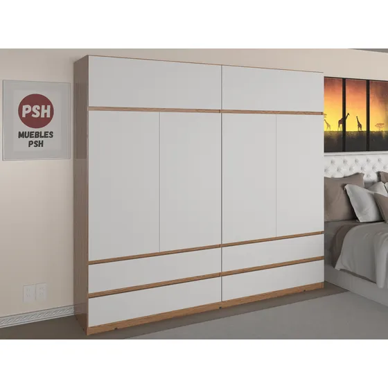 Placard Con Baulera 1.80 Vestidor Ropero Moderno Melamina