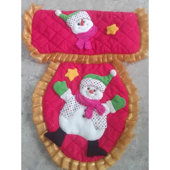 Juego De Lencería Para Baño Motivo Navidad De Dos Piezas