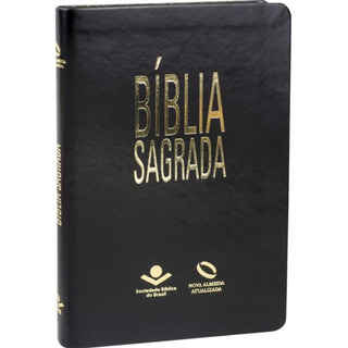 Bíblia Sagrada Nova Almeida Atualizada Capa Couro Preta Naa Bíblia Sagrada Nova Almeida Atualizada Capa Couro Preta Naa